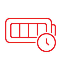 battery-time-red Batéria s hodinami